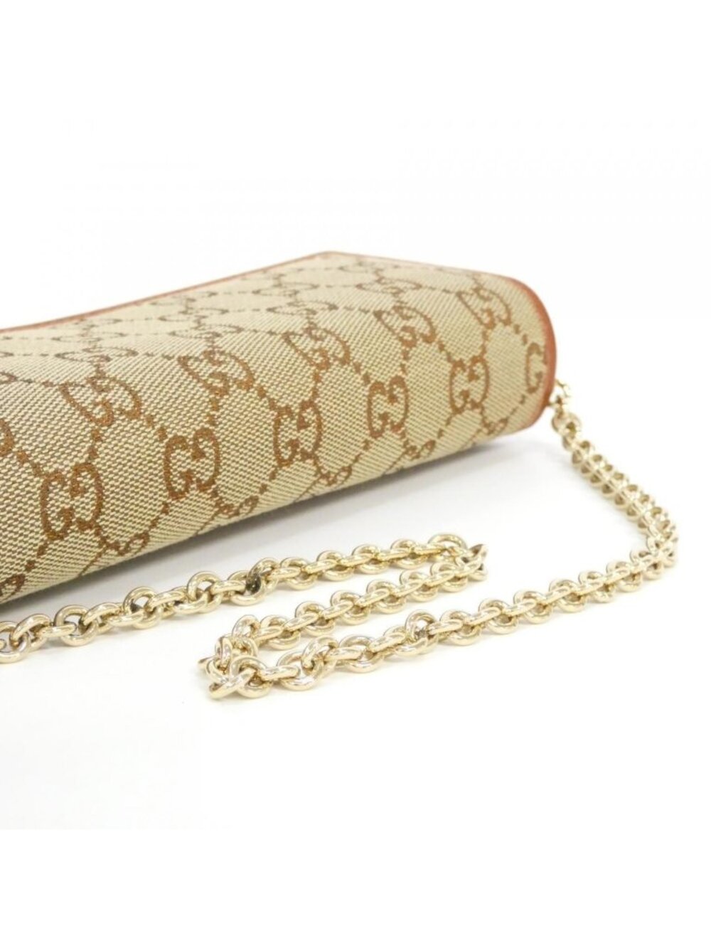 Gucci Chain Shoulder Bag Beige - Picture 7 of 9
